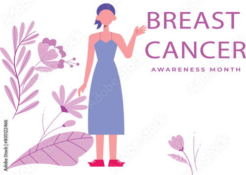 A is telling about Breast Cancer Day.