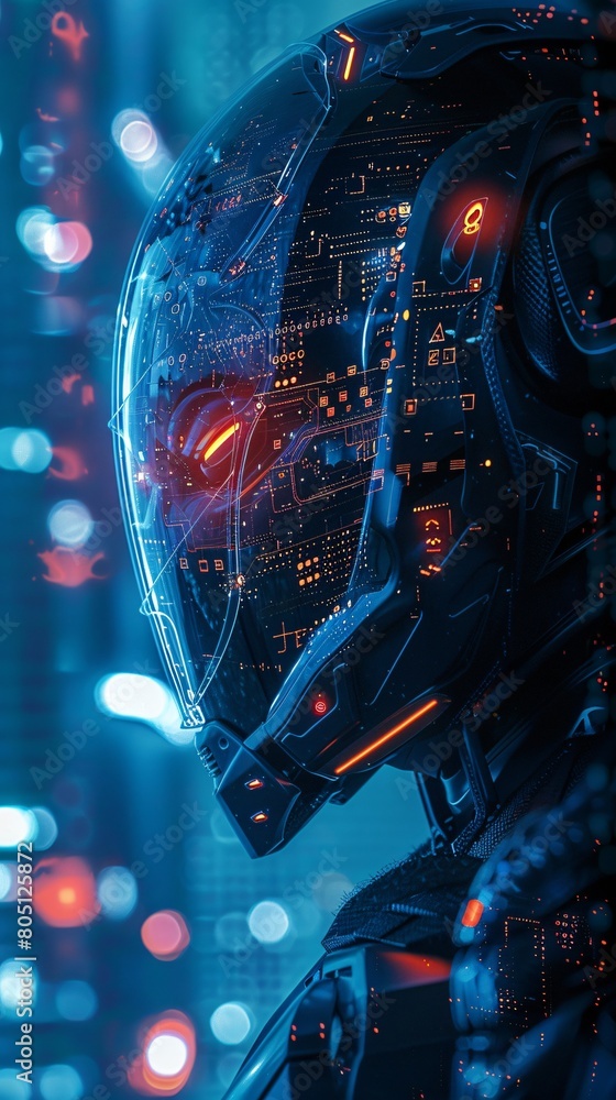 Cyber Sentry, vigilant digital avatar monitoring a virtual world, protecting systems and users from threats. Cyber Sentry, vigilant digital avatar monitoring a virtual world, protecting systems and users from threats.