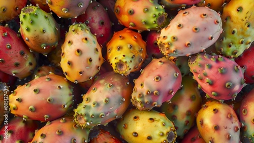 prickly pears close-up wallpaper texture pattern background