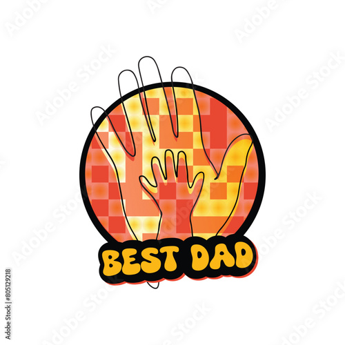 father vector art tshirt design