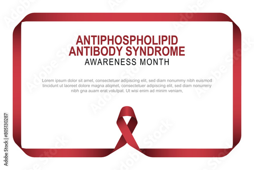 Antiphospholipid Antibody Syndrome Awareness Month background.