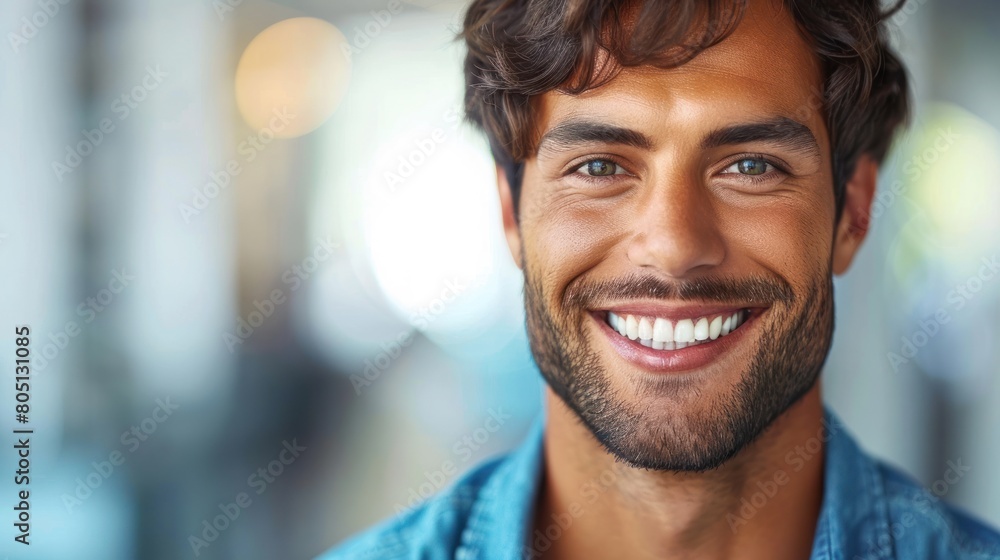Smiling Bearded Man Smiling Bearded Man