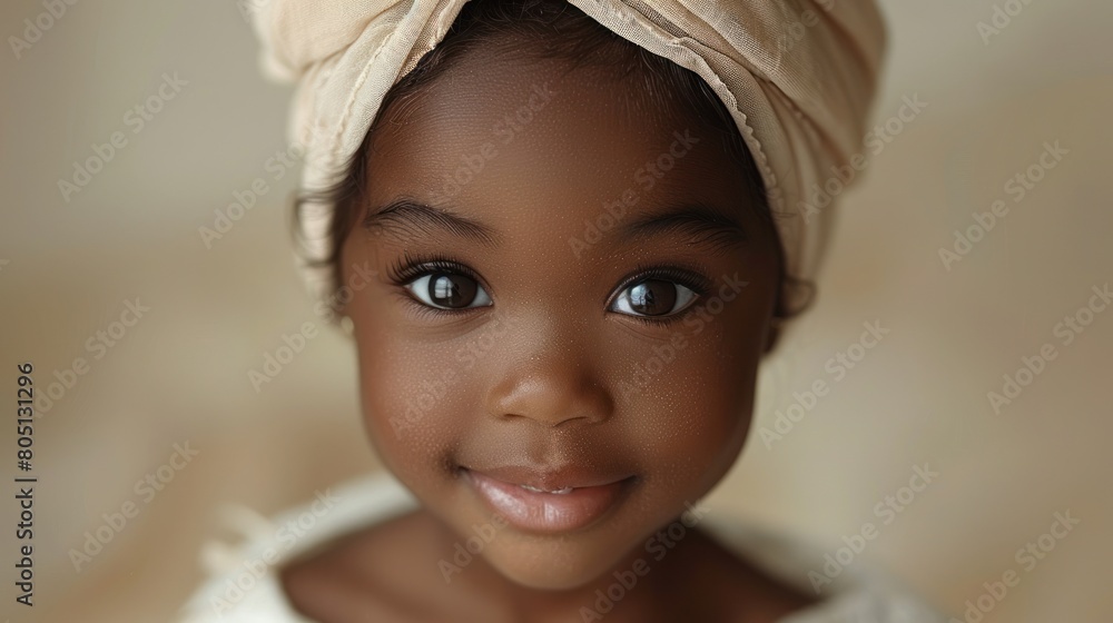 Little Girl Wearing Turban Little Girl Wearing Turban