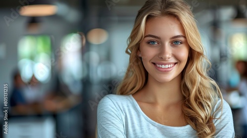 Free Download Smiling Blonde Woman - GFXLoad