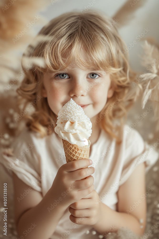 National Ice Cream Day. Treats for Independence Day holiday on July 4. Image for cafe menu, Banner