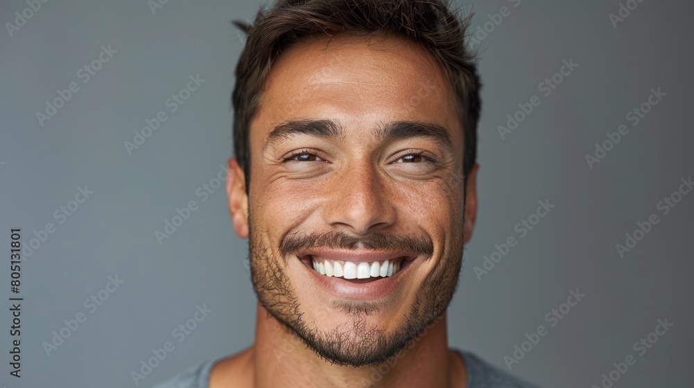 Fototapeta premium Smiling Man With Goatee