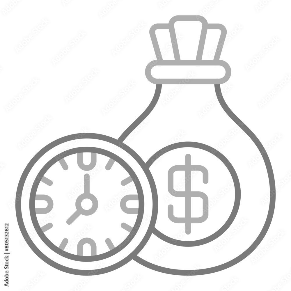 Time Is Money Icon Time Is Money Icon