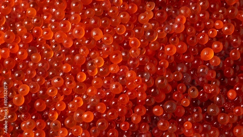 red caviar beads close-up wallpaper texture pattern background