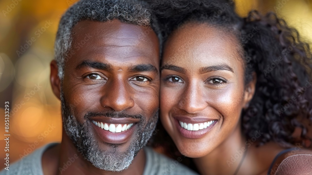 Smiling Man and Woman Smiling Man and Woman