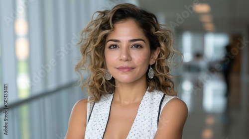 Woman in White Top Posing for Picture Free Download Woman in White Top Posing for Picture - GFXLoad