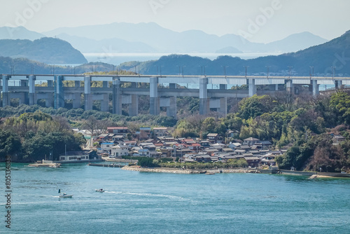 鷲羽山から瀬戸内海の見晴らし（岡山県倉敷市） photo