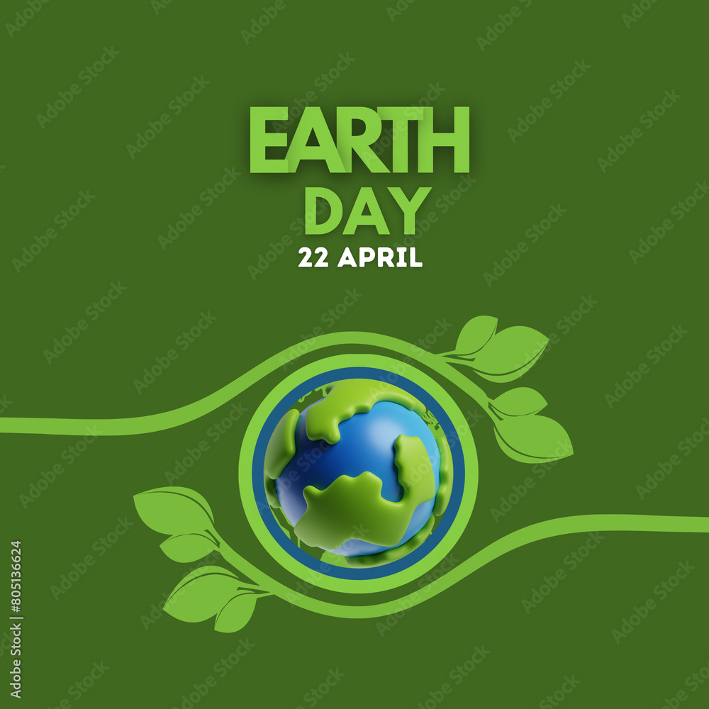 Happy Earth Day concept. Earth Day concept. 3d eco-friendly design. Earth map shapes with trees water and shadow. Save the Earth concept. 22 April. Happy Earth Day concept. Earth Day concept. 3d eco-friendly design. Earth map shapes with trees water and shadow. Save the Earth concept. 22 April.