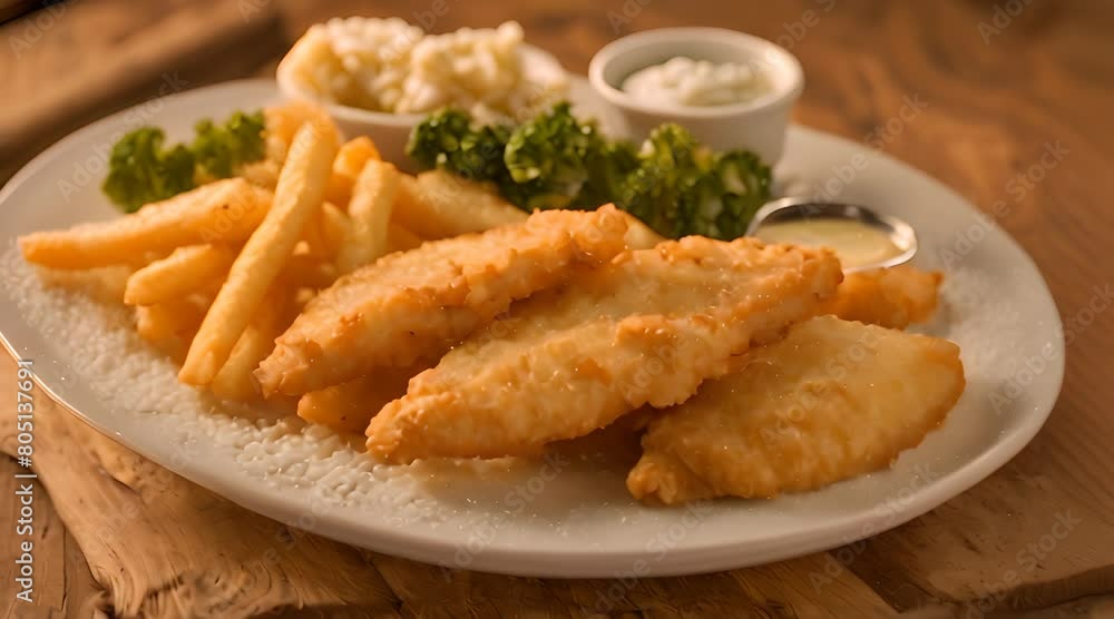 The Golden Hour: Capturing the Allure of Fish and Chips in Warm Light The Golden Hour: Capturing the Allure of Fish and Chips in Warm Light