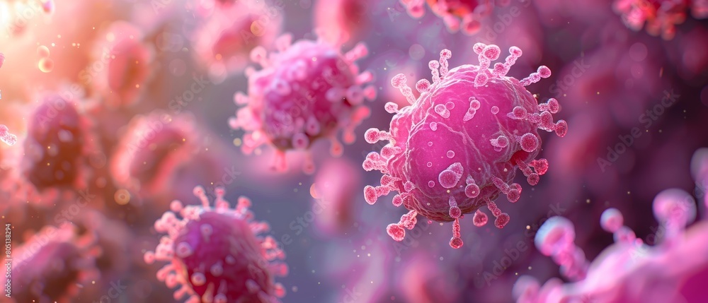 pink bacteria. pink bacteria.