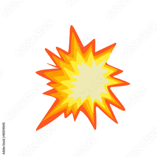 Vector illustration of a collision emoticon