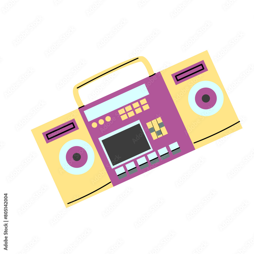 90s retro element or 80s, stereo music or y2k element, retro style. Can use for stickers, banner, greeting card. 90s retro element or 80s, stereo music or y2k element, retro style. Can use for stickers, banner, greeting card.