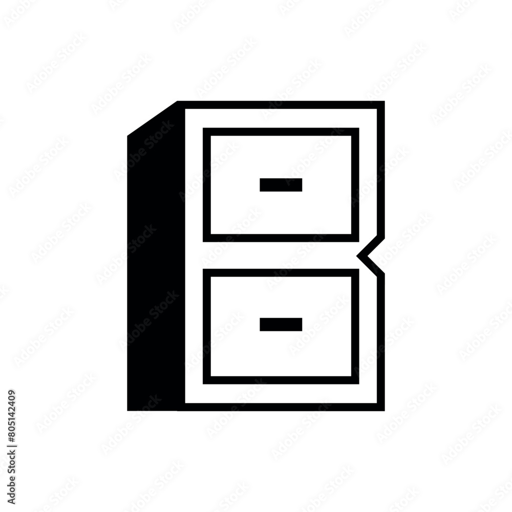 B cabinet simple logo design vector, furniture logo template B cabinet simple logo design vector, furniture logo template