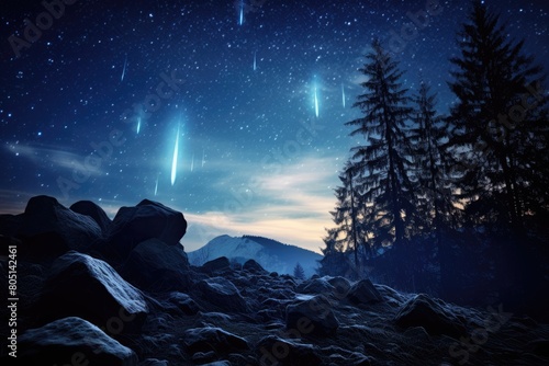 Starfall Countdown  Shooting stars forming a countdown to the arrival of a comet with mystical properties.