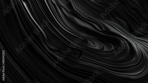 Eternal Threads  Dark Slate Infinity Loop Abstract. Generative AI