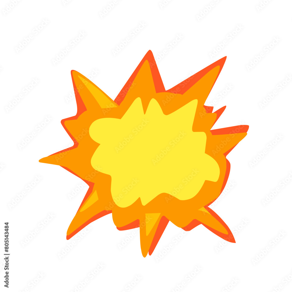 Illustration of cartoon explosion Illustration of cartoon explosion