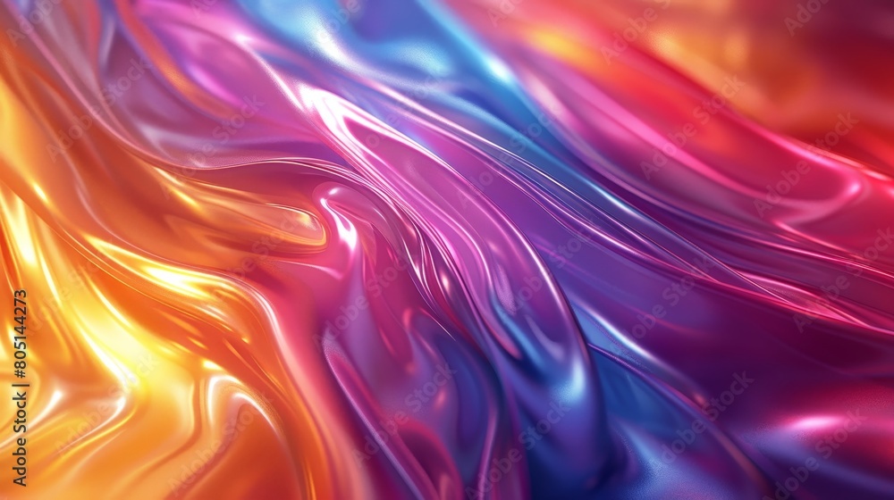 Fototapeta premium Abstract Backgrounds Fluid Motion: 3D copy space background with fluid abstract motion