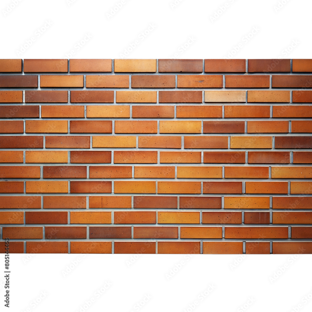Obraz premium Brick Wall With Transparent Background