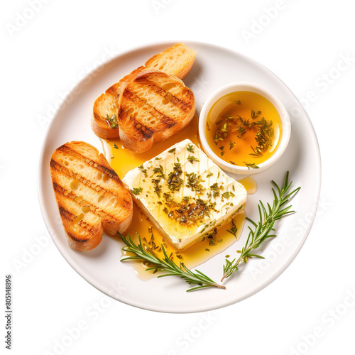fish on a plate on transparent background, clipping path, png, 