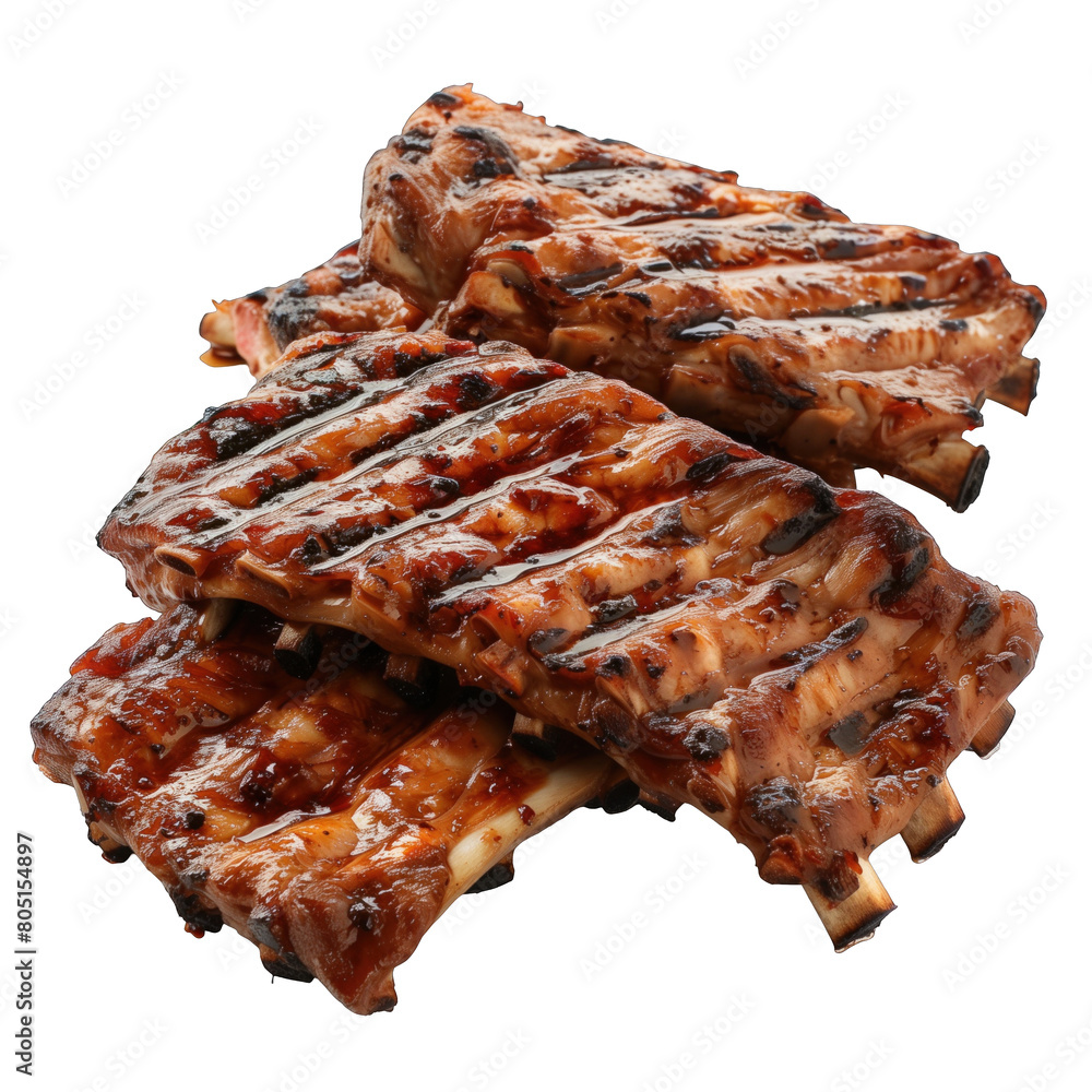 multiple grilled pairs of pork ribs . Clipart PNG image . Transparent background multiple grilled pairs of pork ribs . Clipart PNG image . Transparent background