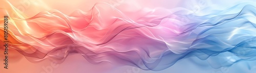 seamless abstract gradient background with smooth transitions between pastel pink and serene blue