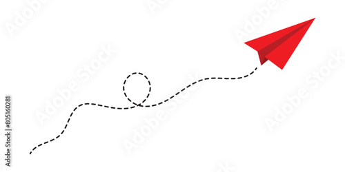 Paper plane vector icon set. Origami paper airplane illustration isolated outline on white background in eps 10.