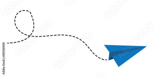 Paper plane vector icon set. Origami paper airplane illustration isolated outline on white background in eps 10.