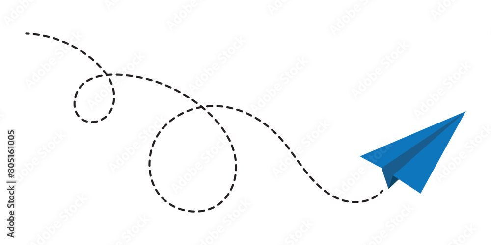 Paper plane with dotted line, Origami paper airplane, Travel symbol, vector illustration. Isolated. Outline. Hand drawn doodle airplane. Black linear paper plane icon eps 10 Paper plane with dotted line, Origami paper airplane, Travel symbol, vector illustration. Isolated. Outline. Hand drawn doodle airplane. Black linear paper plane icon eps 10