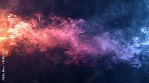 Wallpaper Mural Colorful Smoke Against Black Background Torontodigital.ca