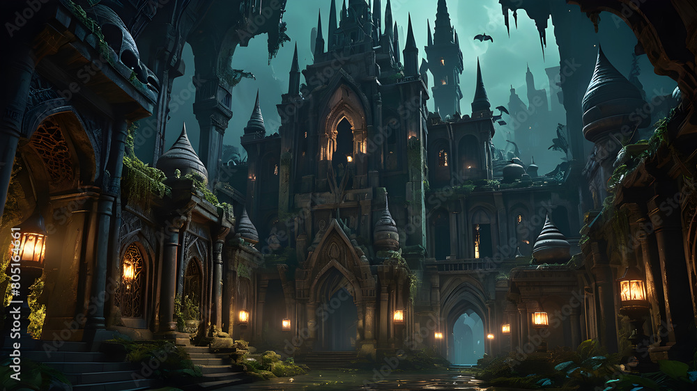 Dive into the Underdark Subtle Painting of Menzoberranzan's Mystical Realm Dive into the Underdark Subtle Painting of Menzoberranzan's Mystical Realm