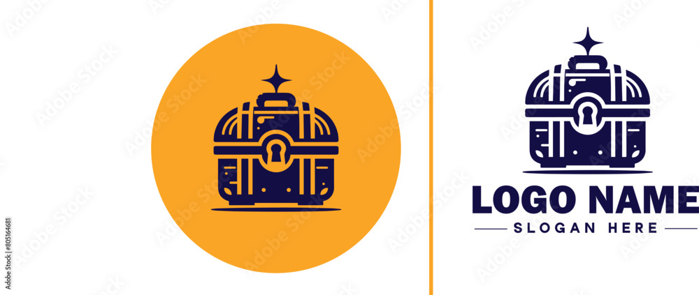 Treasure chest icon money lock box flat Treasure chest logo sign symbol editable vector Treasure chest icon money lock box flat Treasure chest logo sign symbol editable vector