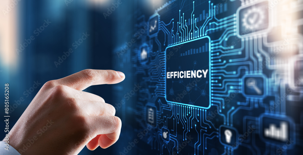 Manager businessman plan to increase efficiency Manager businessman plan to increase efficiency