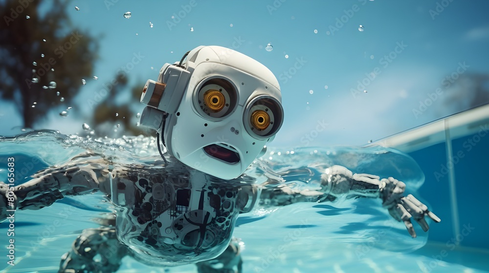 Robot, Technology, Swimming, Pool, Water Robot, Technology, Swimming, Pool, Water