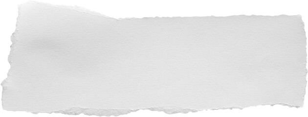White ripped paper torn edges strips isolated on black background