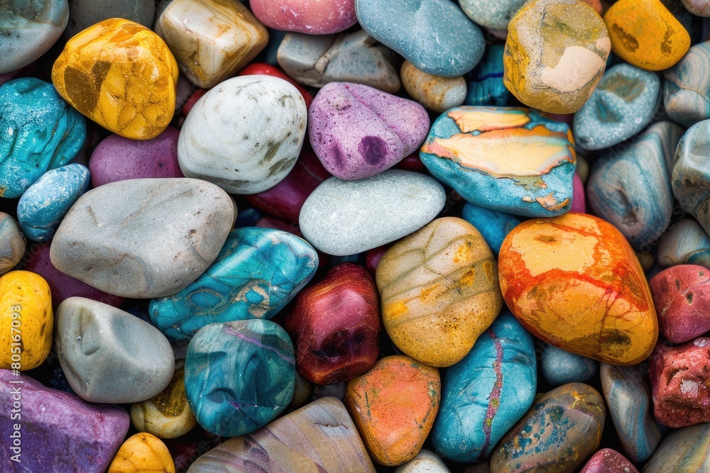 Colorful Stone. Abstract Nature Background with Pebbles and Minerals Texture Colorful Stone. Abstract Nature Background with Pebbles and Minerals Texture