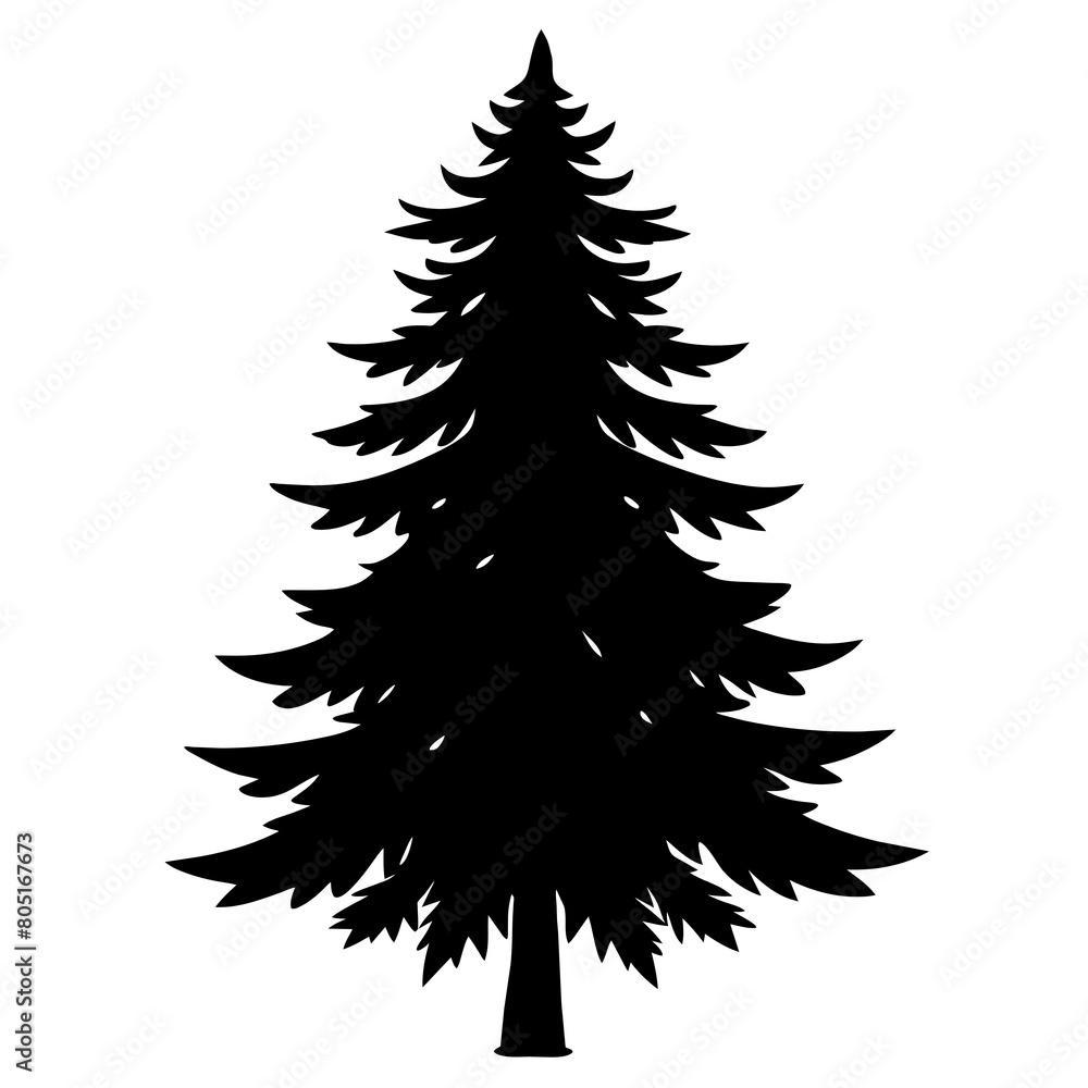 Obraz premium christmas tree isolated
