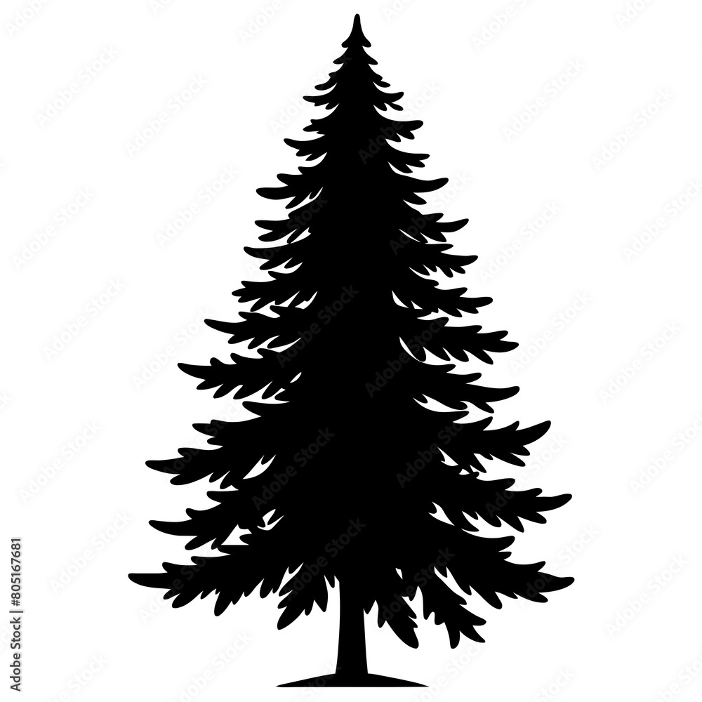 Obraz premium christmas tree isolated