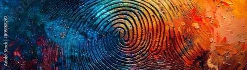 A fingerprint is a unique pattern of ridges and valleys on the surface of the finger. It is used to identify individuals because it is unique to each person photo