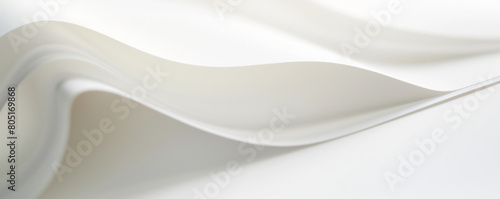 White background, white paper, closeup of edge of page, Soft material edges with blurred details, creating an abstract composition with subtle gradients, light tones and a sense of calmness.