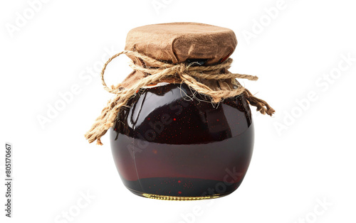 Delightful Homemade Jam in a Jar Isolated on Transparent Background PNG.