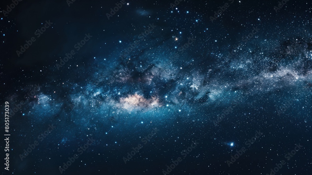 Close-up of Milky way galaxy with stars and space dust in the universe, with grain Close-up of Milky way galaxy with stars and space dust in the universe, with grain