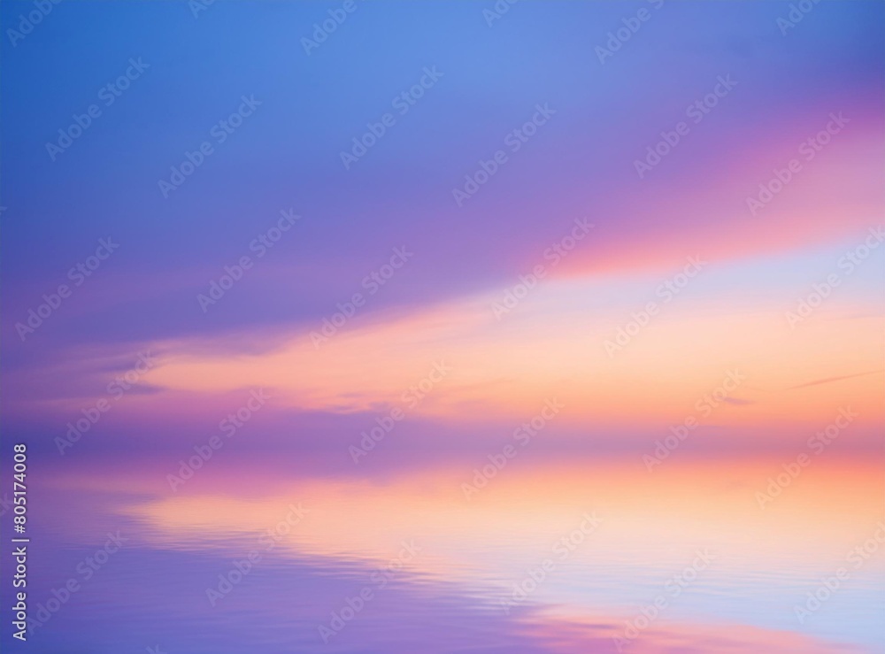 Purple Blue Gradient Vibrant Dreamy Background. Sunrise, Sunset, Sky.