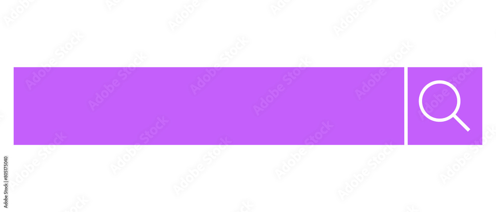 Purple Search Bar Icon Isolated on White. Can be used as a Text Frame. Purple Search Bar Icon Isolated on White. Can be used as a Text Frame.