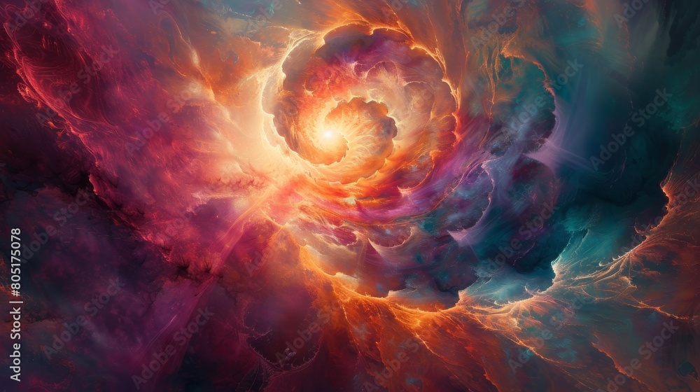 Colorful Swirl Abstract Painting Colorful Swirl Abstract Painting