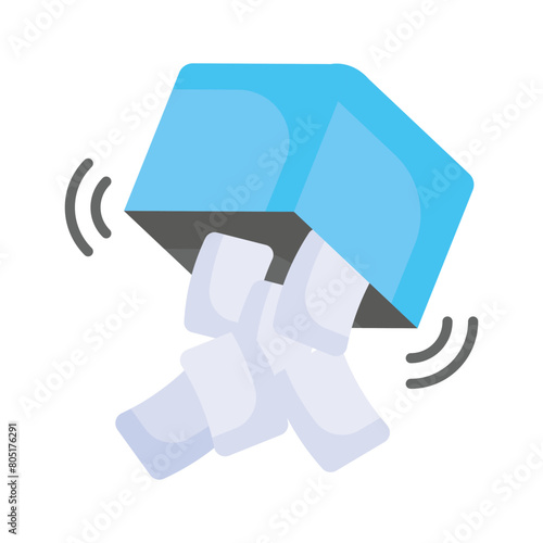 Get this creative icon of vote counting, easy to use vector