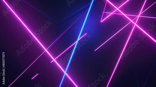 Immerse in the vibrant glow of a neon abstract texture background featuring mesmerizing geometric lines  Ai Generated.
